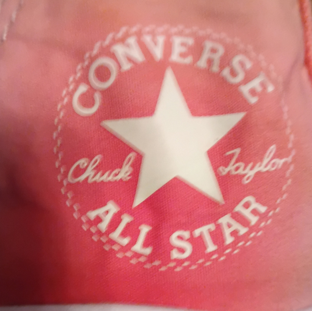 Converse Pink and Green High-Top Sneakers with Chunky Sole - Picture 4 of 16